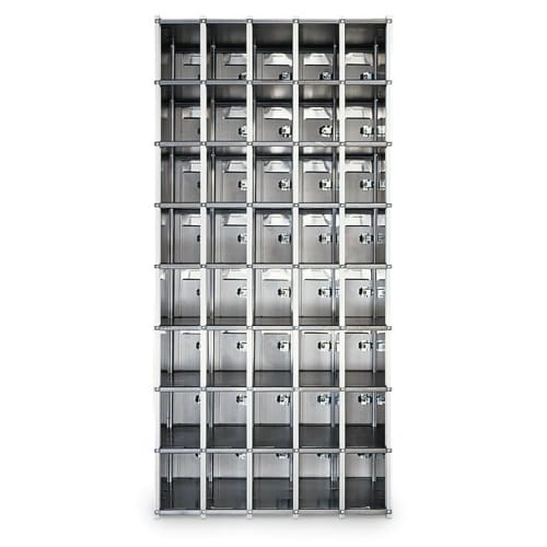 50-Door Rear-Loading Private Horizontal Mailbox